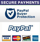 Secure Payments with Paypal Buyer Protection and Accepted payment methods